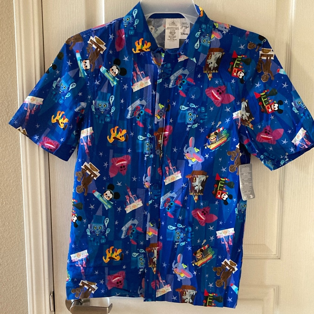 New With Tag Disney Parks Woven Shirt for Men by Joey Chou